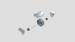 exploded view of autocad caster assignment